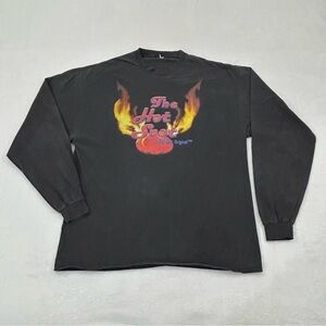 Vintage Y2K The Hot Spot Bar Big Bear Lake Faded Black Long sleeve Shirt Men’s L